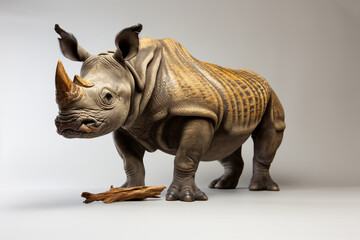 Obraz premium rhinoceros isolated on white background