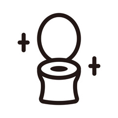 トイレ　水洗トイレ　アイコン