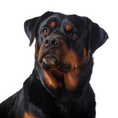 Rottweiler generative ai isolated 2