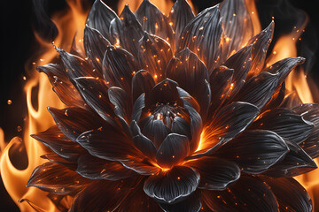 fire flower.Generative AI