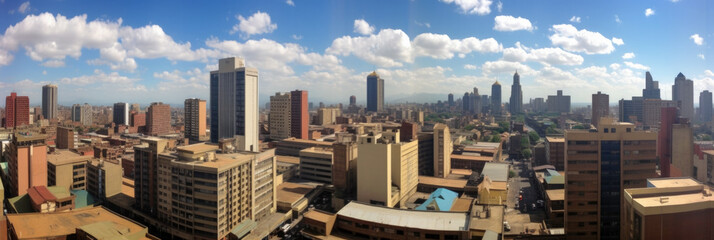 Johannesburg panoramic view South Africa - Generative AI
