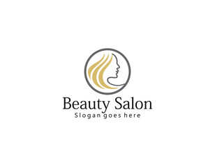 Vector logo design for beauty salon, hair salon, cosmetic