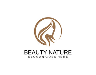 Obraz premium illustration of a beautiful female face formed by a shadow. useful for advertising products for women, beauty salons, decorative and care cosmetics, logo, print, poster, design\n
