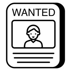 Trendy vector design of wanted poster 