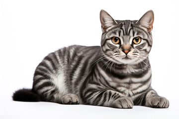 Obraz premium American Shorthair cat isolated on white background