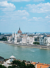 Fototapeta na wymiar View of the Hungarian Parliament Building
