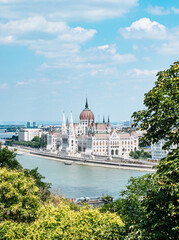 Fototapeta premium View of the Hungarian Parliament Building