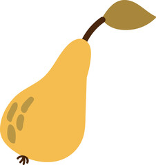 Cute drawn pear.
