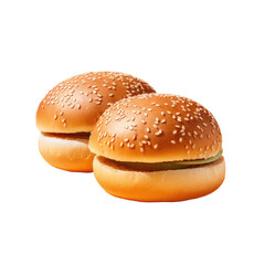 Hamburgers in transparent