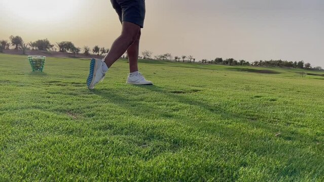 Man playing golf in Marrakesh
