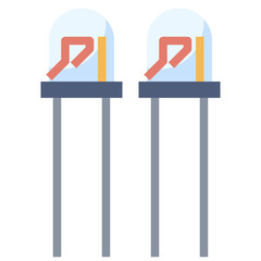 LED line icon,linear,outline,graphic,illustration