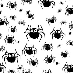 seamless pattern with spider