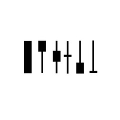 Financial graph with up trend line candlestick chart in stock market . Technical analysis pattern 