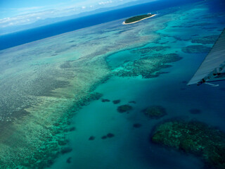 Panoramic Aerial view of the Great Barrier Reef