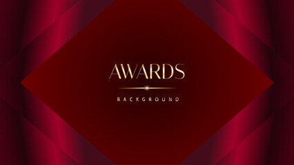 Red maroon golden royal awards background graphics lines stripes breaking news elegant shine modern blended template luxury premium corporate abstract design template banner certificate dynamic shape. - obrazy, fototapety, plakaty