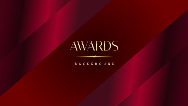 Red maroon golden royal awards background graphics lines stripes breaking news elegant shine modern blended template luxury premium corporate abstract design template banner certificate dynamic shape.