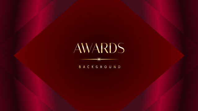 Red maroon golden royal awards background graphics lines stripes breaking news elegant shine modern blended template luxury premium corporate abstract design template banner certificate dynamic shape.