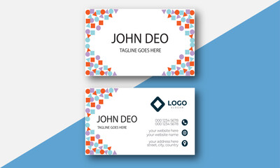 Modern Business Card Template, Creative and Clean design, Modern shape, Vector&nbsp;illustration.