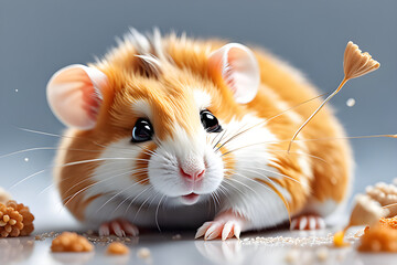 a cute hamster.
generative ai