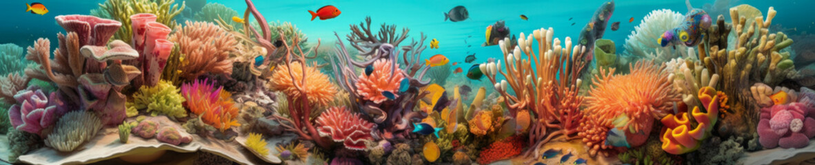 Fototapeta na wymiar Great Barrier Reef Australia - Generative AI