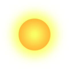Halo light round orange yellow