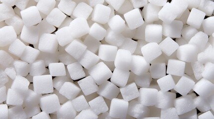 Sugar cubes backgrounds, white cane sugar texture.