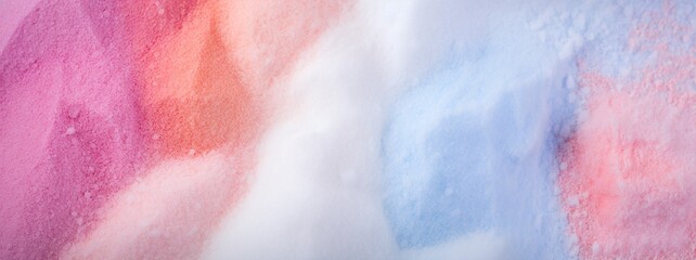 Colorful fluffy cotton candy background, soft color sweet candyfloss, abstract blurred dessert texture