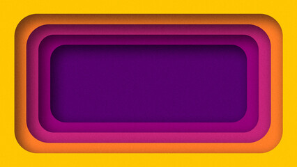 Paper cut-out abstract picture frame background multicolor