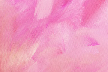 Abstract pastel pink textured background. Brush strokes on paper. Contemporary art. Hand painted backdrop