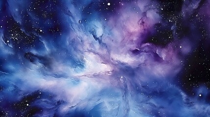 subtle galaxy in purple and blue and black and white color. AI Generative