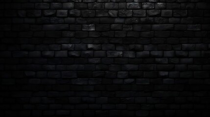 Black brick wall texture pattern background image