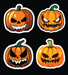 Angry Halloween pumpkin