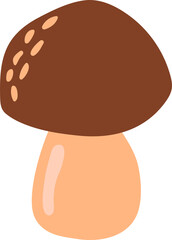 Cute hand drawn mushroom.