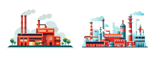 factory vector element illustration flat