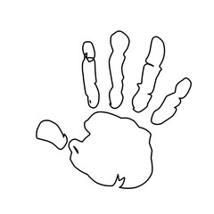 Handprint Outline 