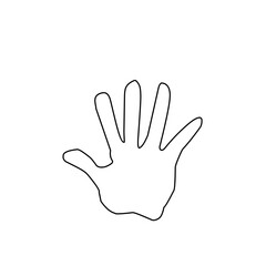 Handprint Outline 
