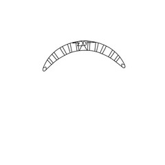 hand drawn boomerang