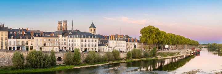 Panoramic View of Orleans at Dusk, France - 633799744