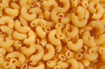 Pasta close-up, top view, nothing superfluous, background