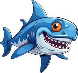 Cartoon Shark Illustration 