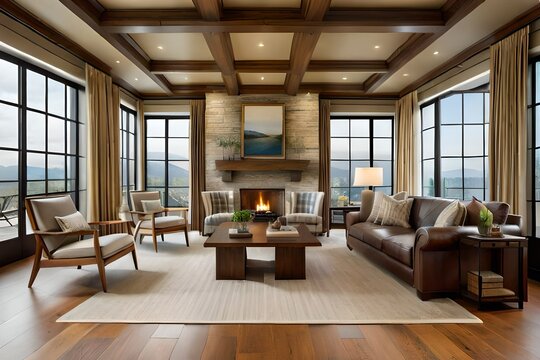 luxury apartment lounge, modern living room