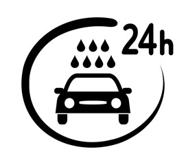 myjnia samochodowa całodobowa ikona © robert6666