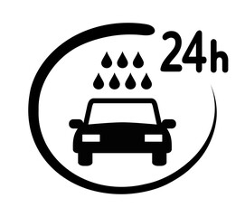 myjnia samochodowa całodobowa ikona © robert6666