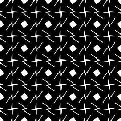 White background with black pattern. Seamless texture for fashion, textile design,  on wall paper, wrapping paper, fabrics and home decor. Simple repeat pattern.
