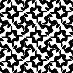White background with black pattern. Seamless texture for fashion, textile design,  on wall paper, wrapping paper, fabrics and home decor. Simple repeat pattern.
