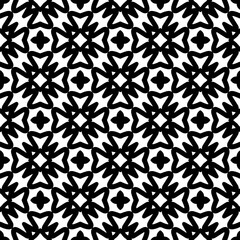 White background with black pattern. Seamless texture for fashion, textile design,  on wall paper, wrapping paper, fabrics and home decor. Simple repeat pattern.