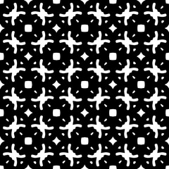 White background with black pattern. Seamless texture for fashion, textile design,  on wall paper, wrapping paper, fabrics and home decor. Simple repeat pattern.
