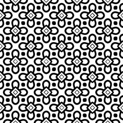 White background with black pattern. Seamless texture for fashion, textile design,  on wall paper, wrapping paper, fabrics and home decor. Simple repeat pattern.