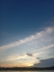 sunset in the sky