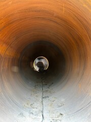 pipe in a tunnel